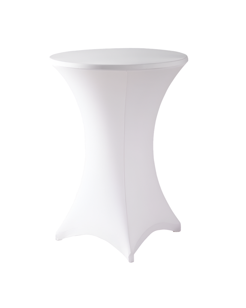 Housse blanche mange debout