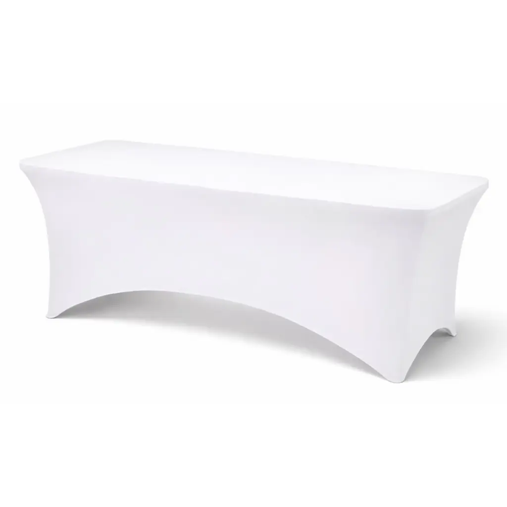 Housse blanche table 180