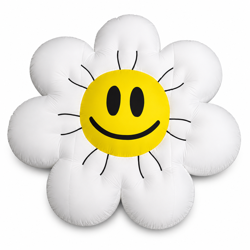 Fleur blanche smiley 