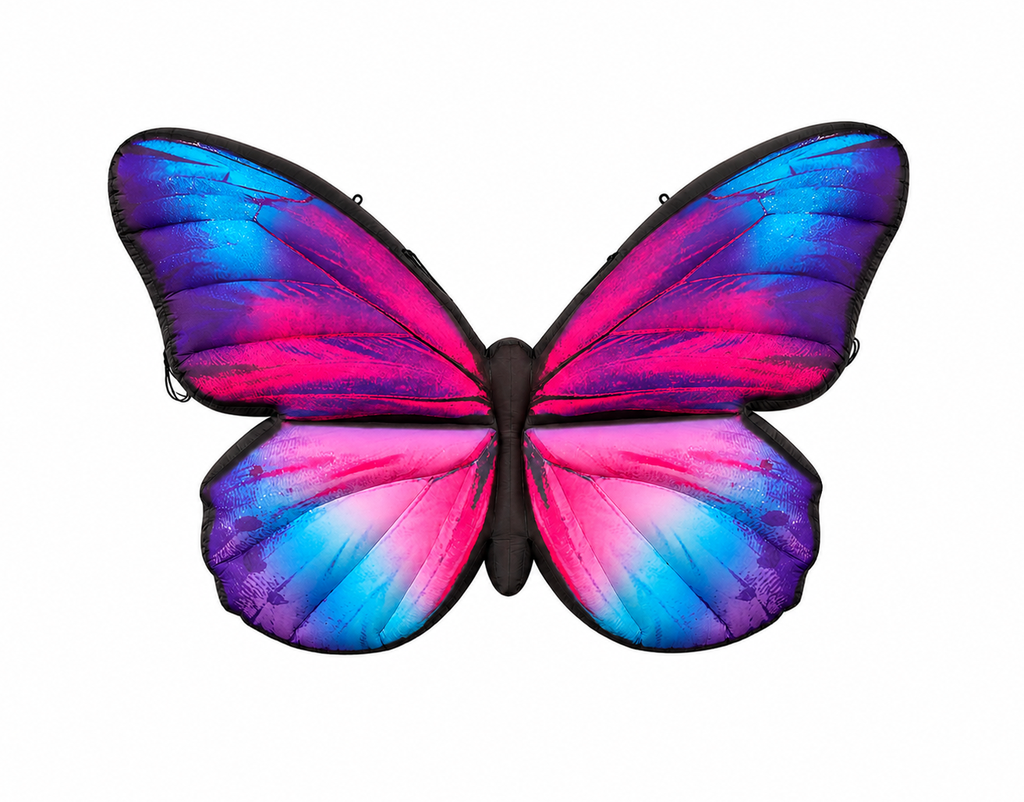Papillon bleu et violet 