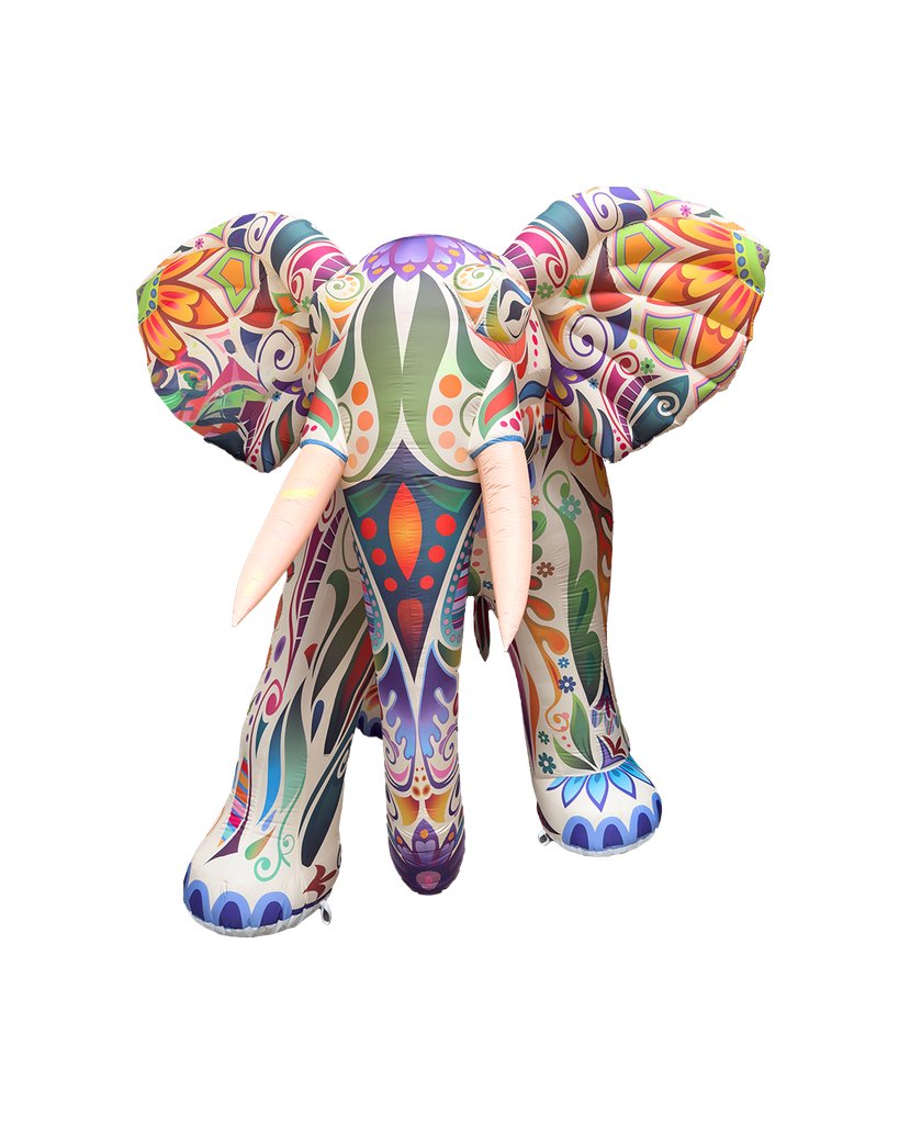 Éléphant blanc et couelur 