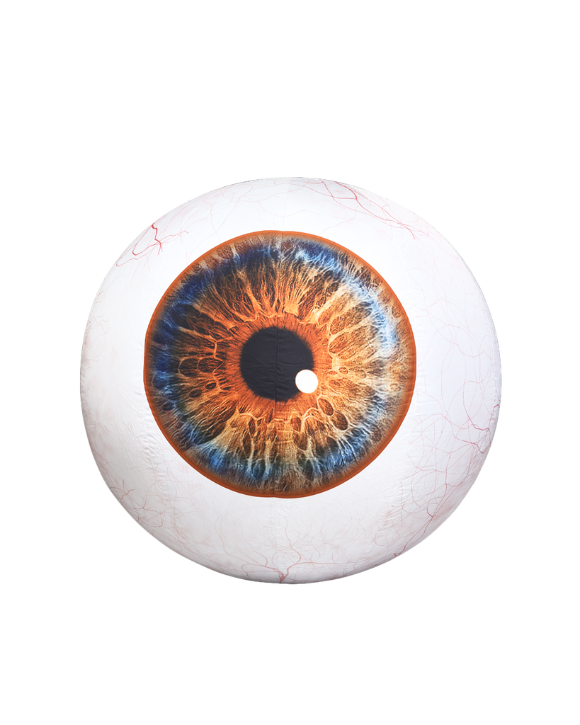Œil orange et bleu 