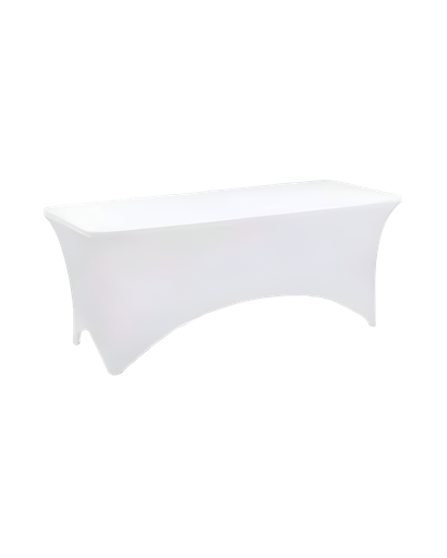 [T6005] Housse blanche table 180