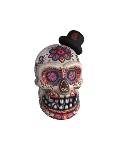 [GD7027] Tête de mort avec chapeau