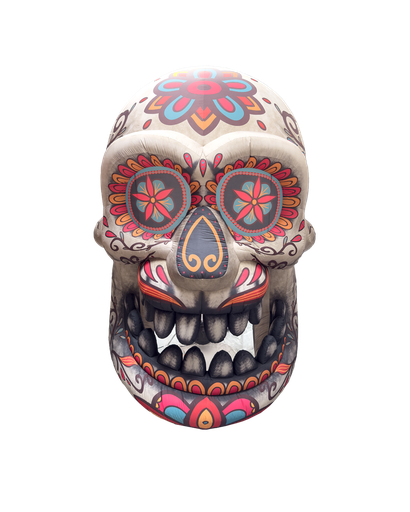 [GD7029] Tête de mort blanche et colorée 