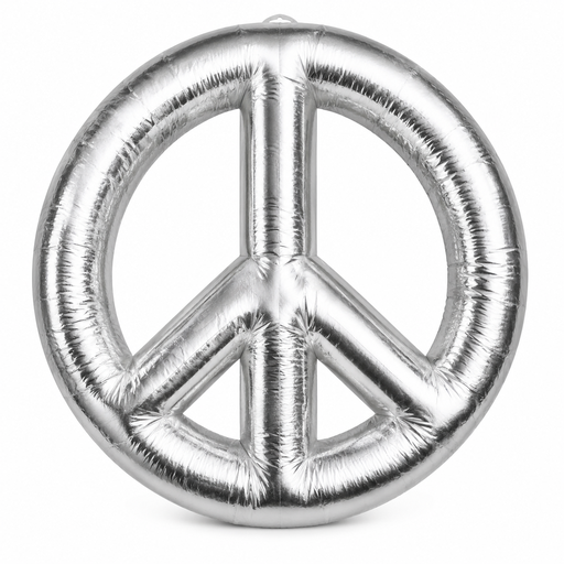 [GD7072] Symbole de la Paix Argenté
