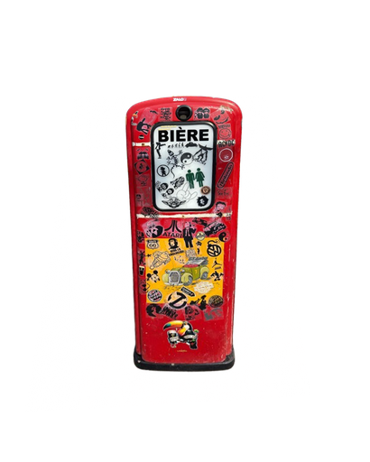 [A9006] Pompe à bière rétro avec ses stickers vintage 