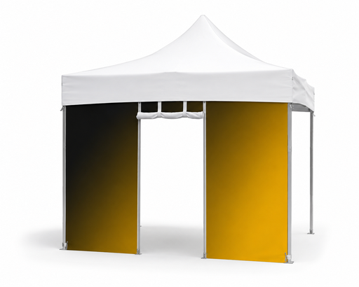 [M1028] Mur porte zippable blanc pour tente 3x3