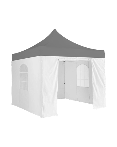 [M1028] Mur porte zippable blanc pour tente 3x3